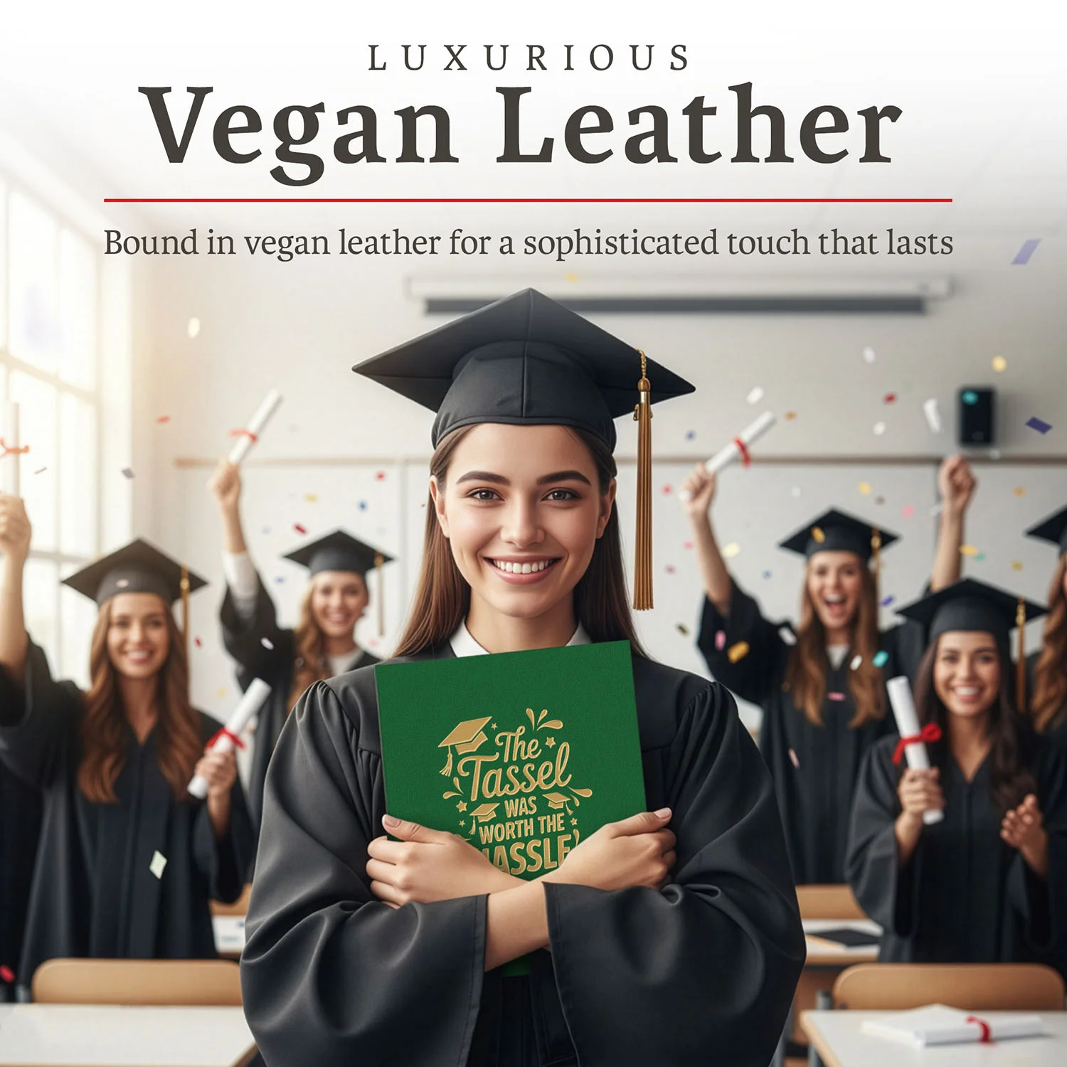 Graduation Guest Book Alternative – The Tassel Was Worth the Hassle (GREEN)